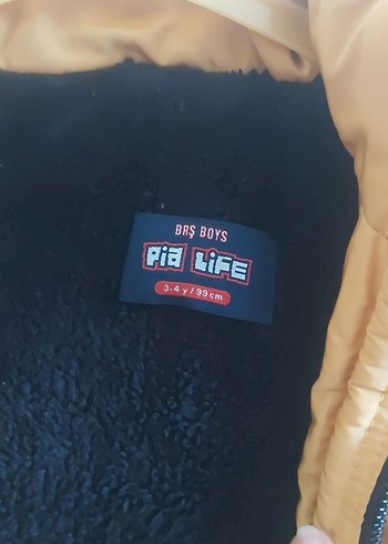 Düğmeli Erkek Çocuk Kahverengi Mont - Görsel 2