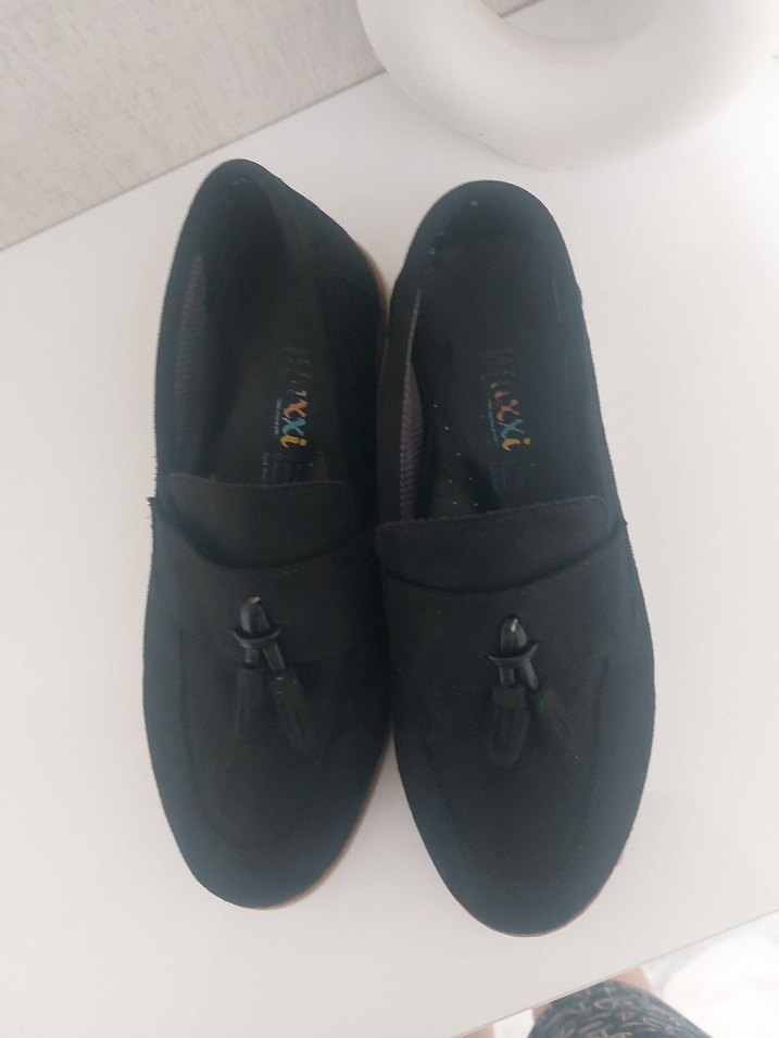 Siyah Erkek Çocuk Süet Püsküllü Loafer - Görsel 2