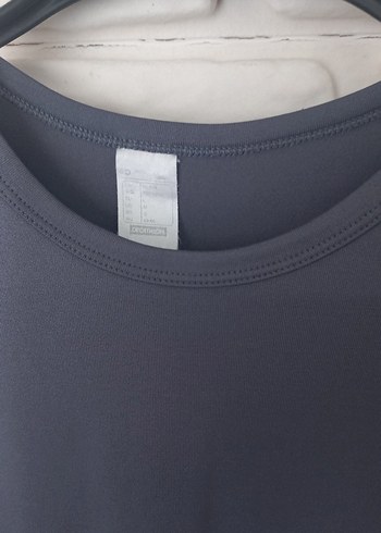 Decathlon Gri Kısa Kollu Spor Tişört
