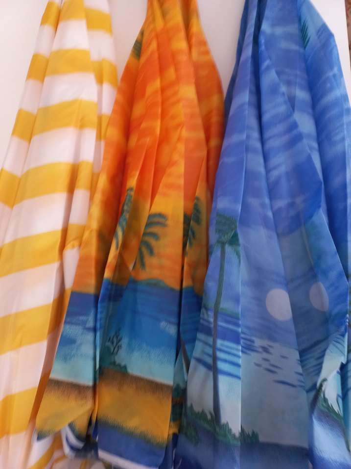 160 cm Ayarlanabilir Çizgili Şemsiye ve Sabitleme Kazığı - Görsel 4