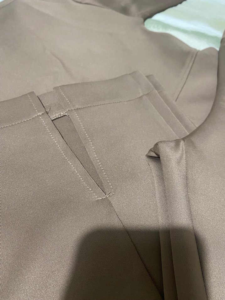 -Satıldı- Vizon  renk ikili tesettür scuba  Takım - Görsel 3