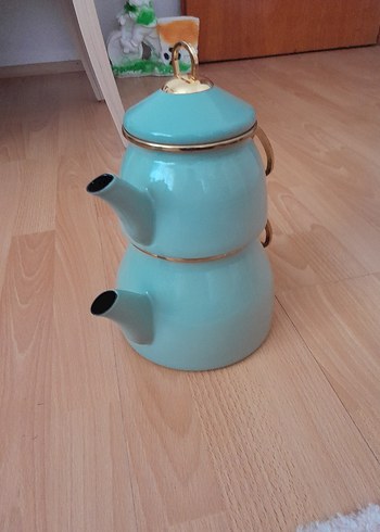  Beden Pastel Mavi Çaydanlık