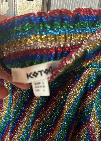 Renkli Çizgili Piliseli Uzun Kadın Etek - Görsel 3