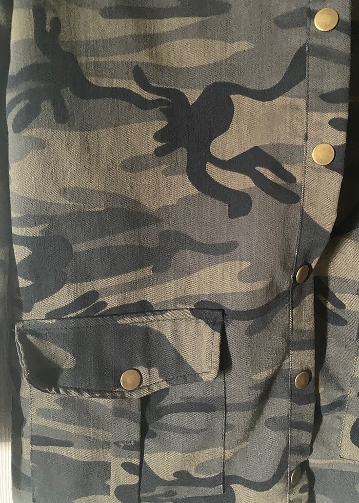 Bayan askeri desen mont - Görsel 2