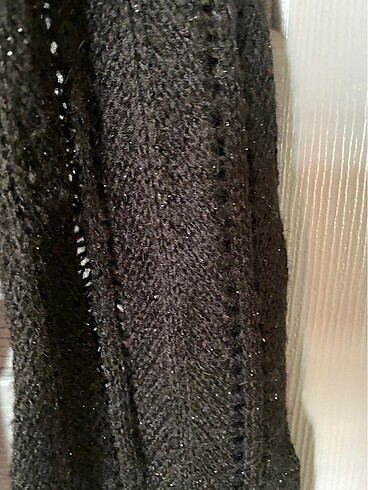 Bayan koyu siyah hırka - Görsel 2