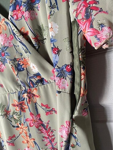 Yazlık cıvıl cıvıl elbise S/M beden uyumlu - Görsel 3