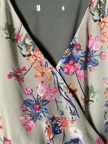 Yazlık cıvıl cıvıl elbise S/M beden uyumlu - Görsel 2