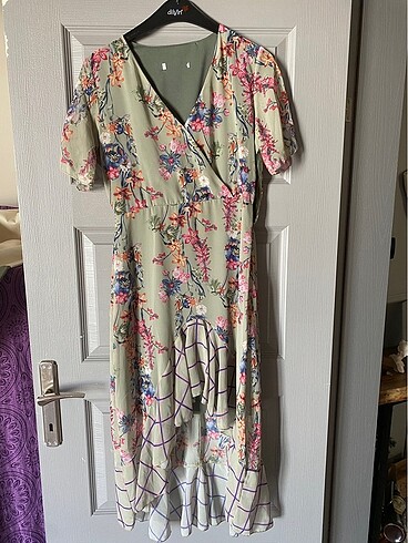 Yazlık cıvıl cıvıl elbise S/M beden uyumlu - Görsel 5