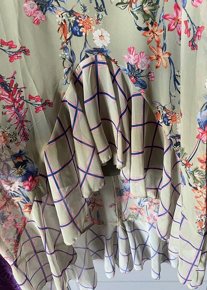 Yazlık cıvıl cıvıl elbise S/M beden uyumlu - Görsel 4