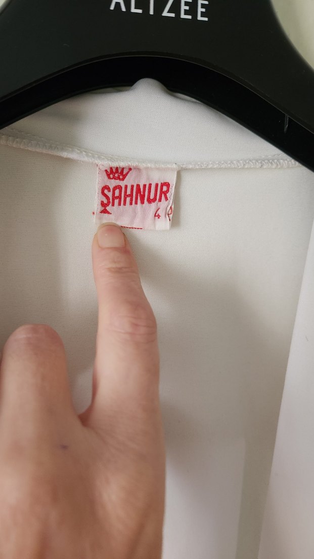 Beyaz Çiçekli Uzun Bohem Kimono - Görsel 4