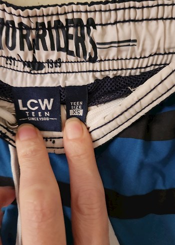 Mavi Bağcıklı Rahat Kesim Erkek Şort - Görsel 3