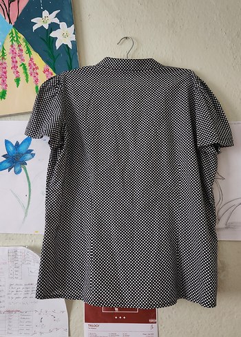 Kısa Kollu Düğmeli Kadın Gömlek - Görsel 2