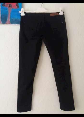 Siyah Regular Fit Kadın Midi Boy Denim Jean - Görsel 2