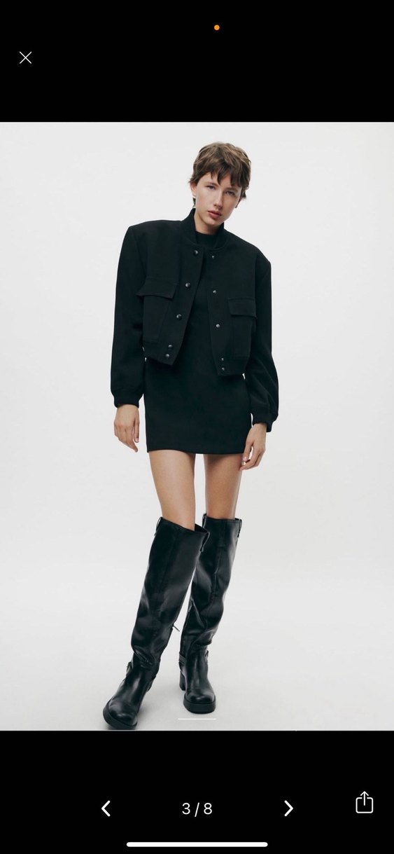 Zara Vatkalı Bomber Ceket - Görsel 3