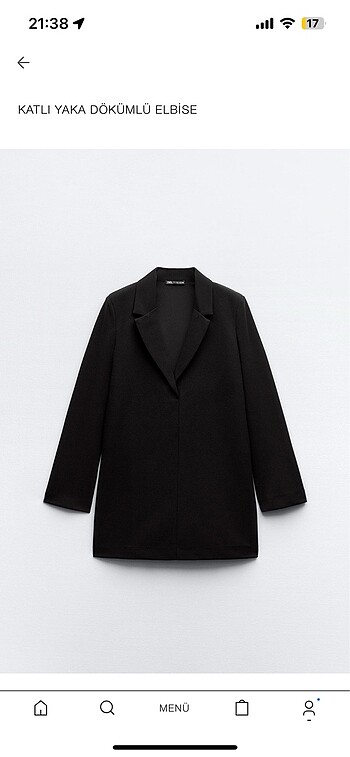 Zara Blazer Elbise