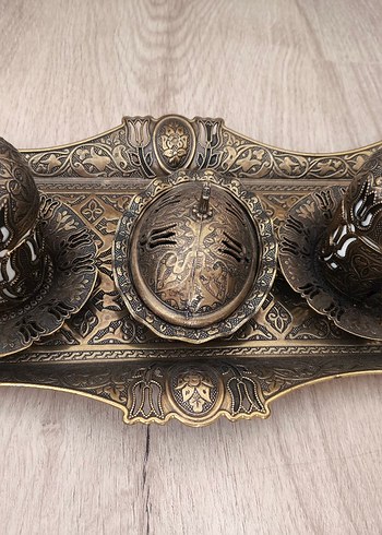 bakır kahve fincanı takımı