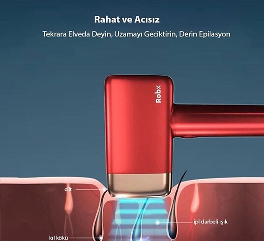 Robx buz lazer epilasyon aleti