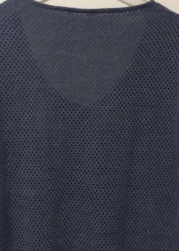 Camaieu Gri V Yaka Uzun Kollu Triko Kazak - Görsel 4