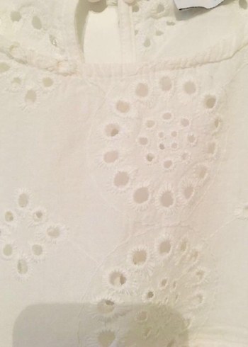 Paulmark Beyaz Nakışlı Bluz - Görsel 2