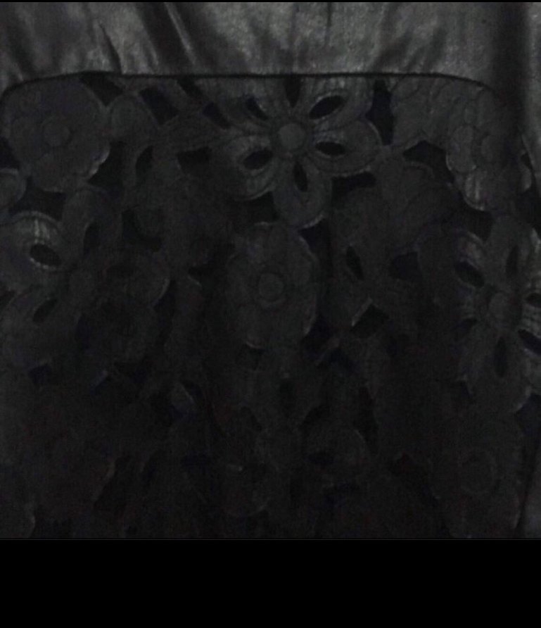 Lefon Siyah Deri Kolsuz V Yaka Kemerli Yelek - Görsel 3