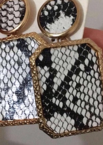 Leopar Desenli Küpe - Görsel 2