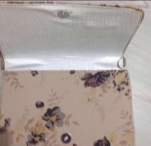 Fashion Çiçek Desenli Portföy Çanta - Görsel 4