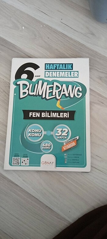 6. Sınıf bumerang fen bilimleri haftalık denemeler 