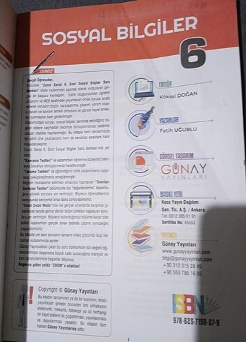 6. Sınıf sosyal bilgiler zoom soru bankası  - Görsel 2