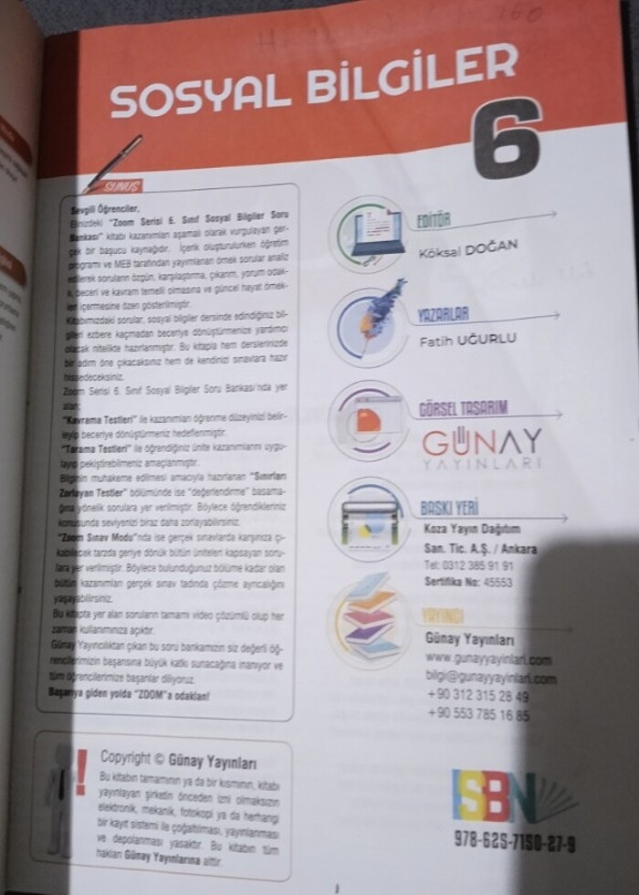 6. Sınıf sosyal bilgiler zoom soru bankası  - Görsel 2