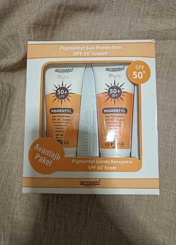 DERMOSKİN güneş kremi 75ml+75ml 50spf