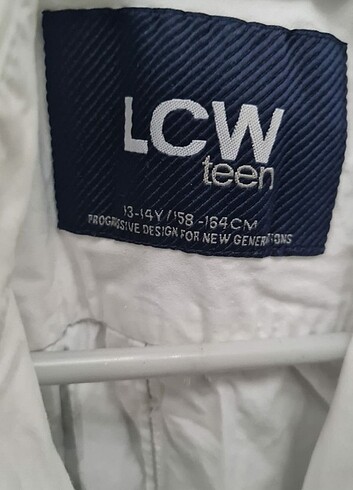 13-14 Yaş Beden beyaz Renk #lcw yazlık gömlek