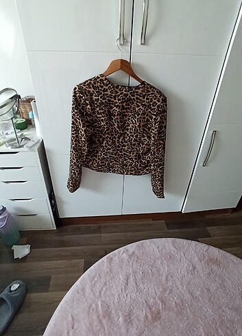 Bershka Leopar s m ceket etikette l yazar dar kaliptir