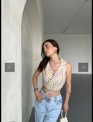 Keten Bağlamalı Gömlek - Görsel 2