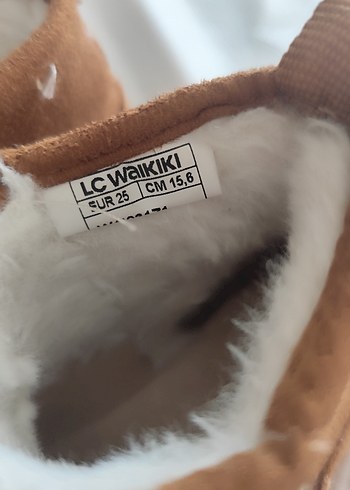 Kız Çocuk Kahverengi Süet Kürklü Bot - Görsel 5