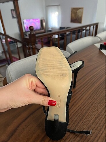 40 Beden Zara Siyah Ayakkabı