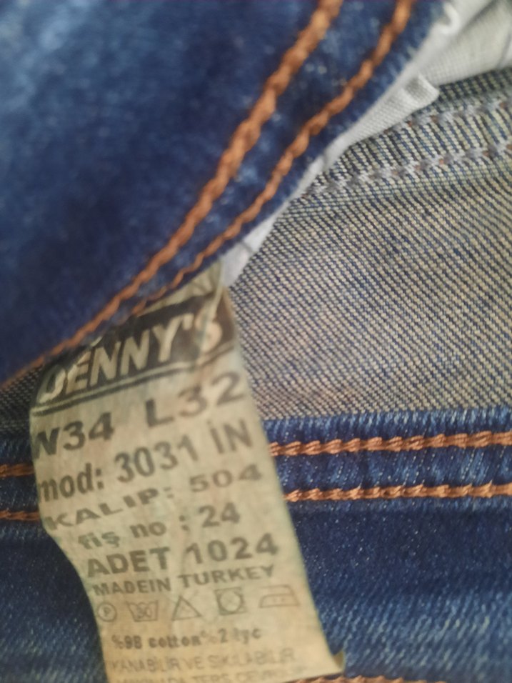 Erkek Mavi Regular Fit Denim Jean - Görsel 2