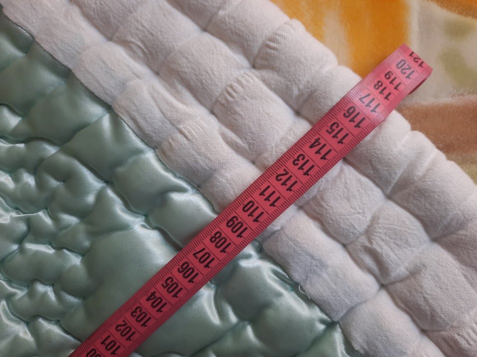 mavi Renkli Dikişli Yorgan bebek - Görsel 4