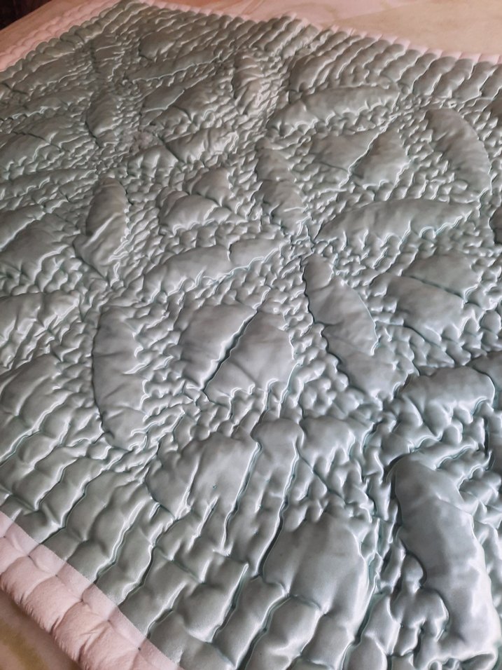 mavi Renkli Dikişli Yorgan bebek - Görsel 2