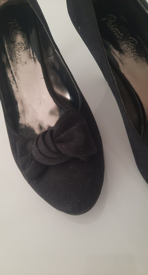 Klasik Siyah Stiletto Topuklu Kadın Ayakkabı süet - Görsel 2