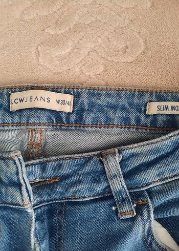 Kadın Mavi Midi Denim Jean - Görsel 3