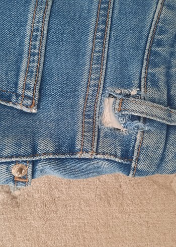 Kadın Mavi Midi Denim Jean - Görsel 4