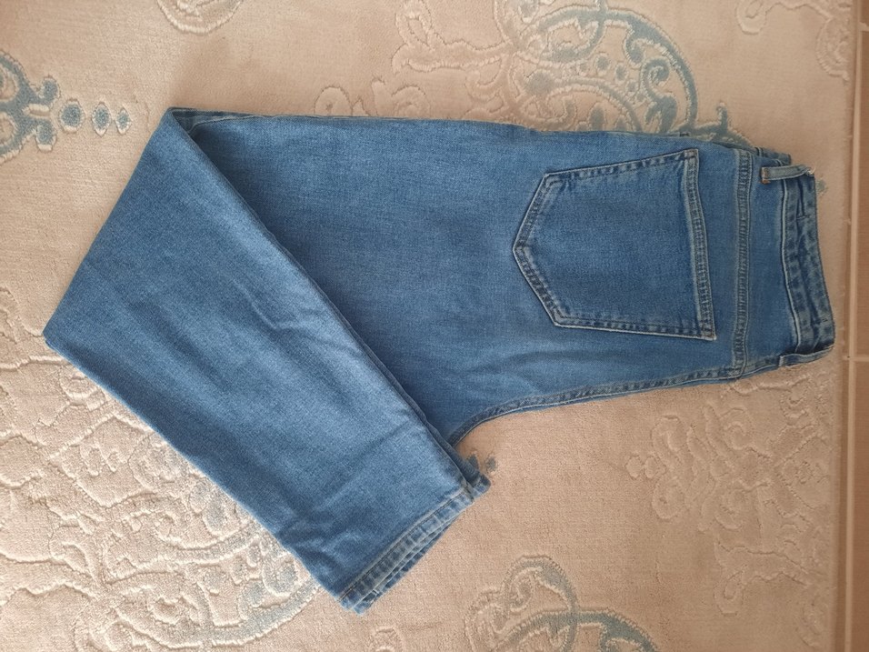 Kadın Mavi Midi Denim Jean - Görsel 2