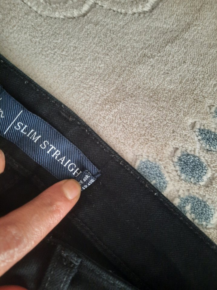 Kadın Siyah Denim Kemerli Pantolon - Görsel 3