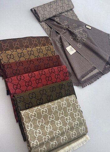 Gucci Gucci yün ipek sal