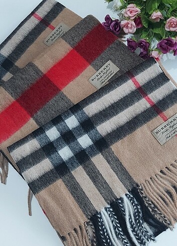  Beden Burberry yün kaşmir atki