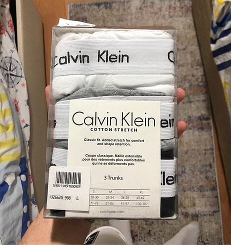 Calvin Klein düz boxer