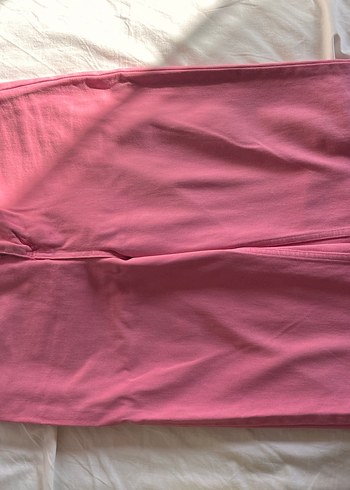 Pembe Drapeli Kadın Kumaş Pantolon - Görsel 2