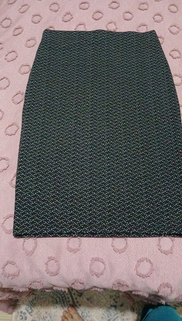 Gri Kadın Triko Kalem Etek - Görsel 2