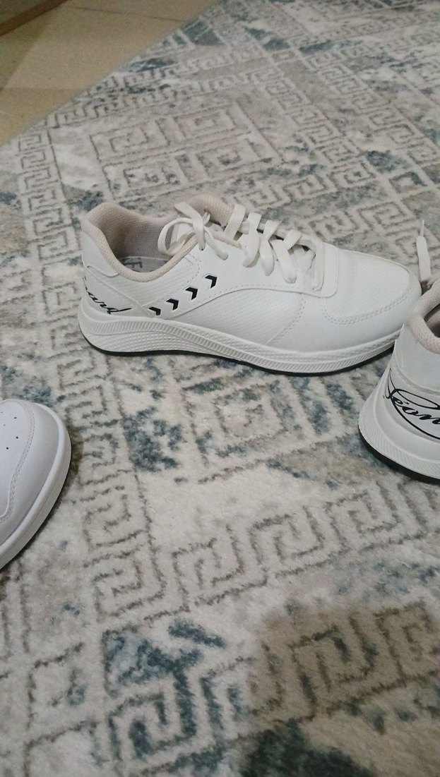 Beyaz Bağcıklı Kadın Spor Ayakkabı - Görsel 2