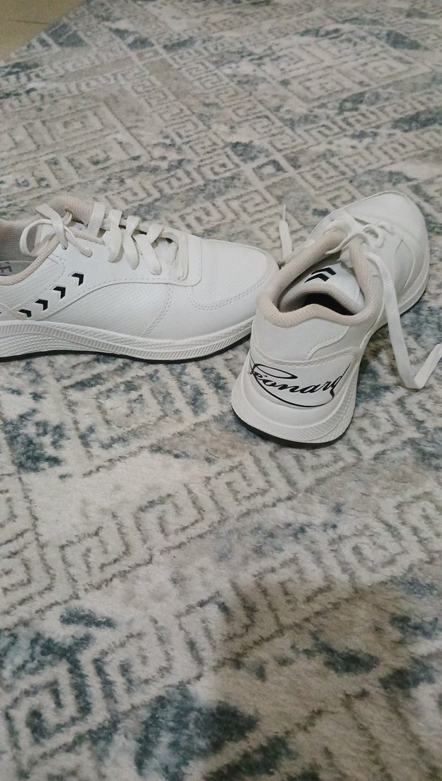 Beyaz Bağcıklı Kadın Spor Ayakkabı - Görsel 3